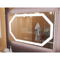 Зеркало для ванной с подсветкой Потенза 135х75 см