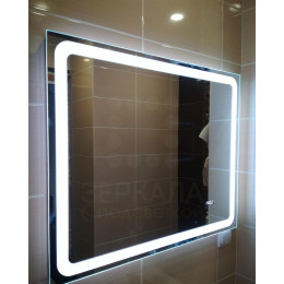 Зеркало для ванной комнаты с LED подсветкой Равенна 120х60 см