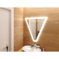 Зеркало в ванную комнату с подсветкой Винчи 90х80 см